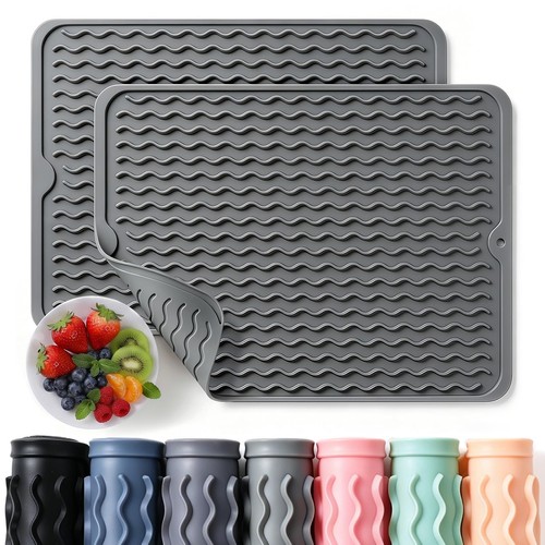 Silicone dish drying mat - pk,